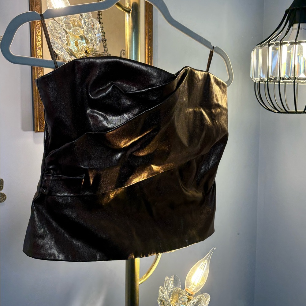 Zara Metallic Gold Corset